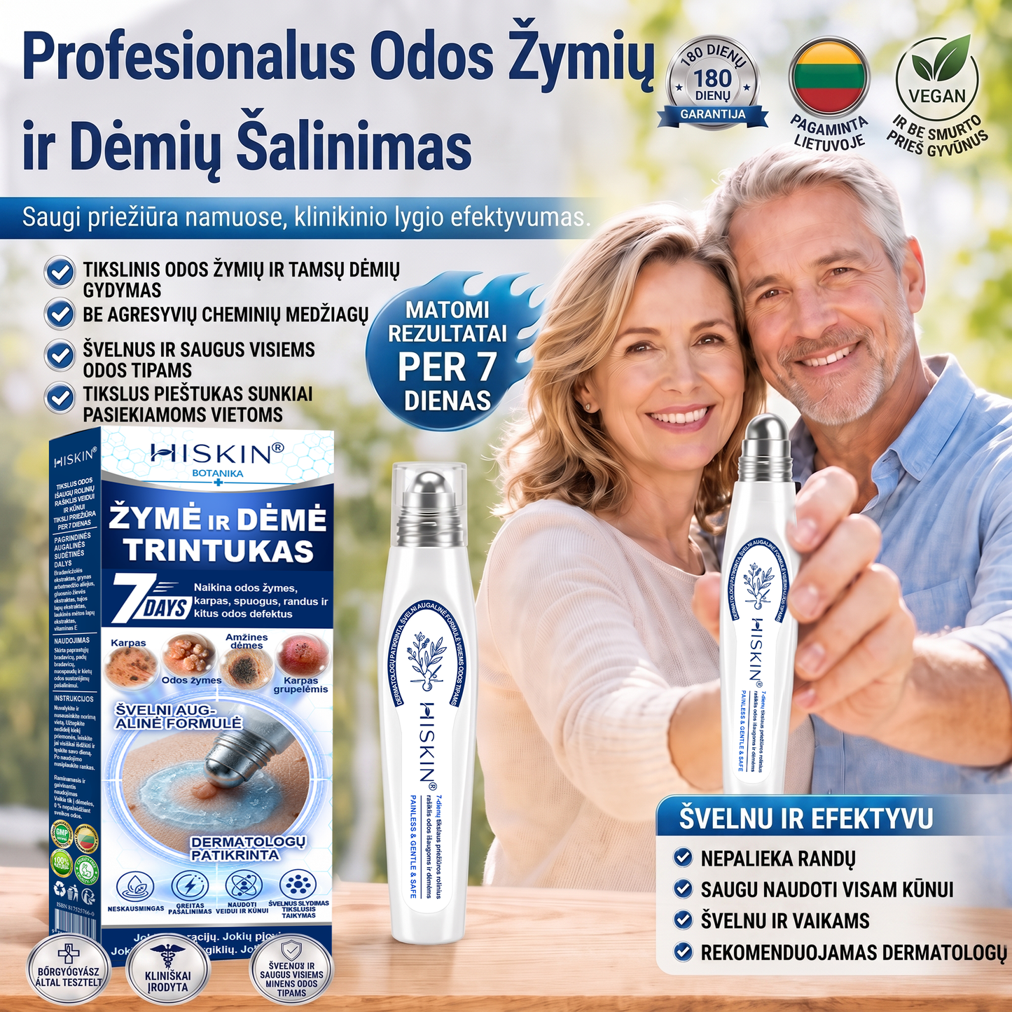 🐝🐝Oficiali parduotuvė | ✅️👩‍⚕️ 𝐇𝐈𝐒𝐊𝐈𝐍® 7 dienų odos išaugų ir dėmių šalinimo priemonė (𝐫𝐨𝐥𝐥-𝐨𝐧 𝐚𝐩𝐥𝐢𝐤𝐚𝐭𝐨𝐫𝐢𝐮𝐬: 𝐛𝐞 𝐬𝐤𝐚𝐮𝐬𝐦𝐨 𝐢𝐫 𝐫𝐚𝐧𝐝ų) 🌳