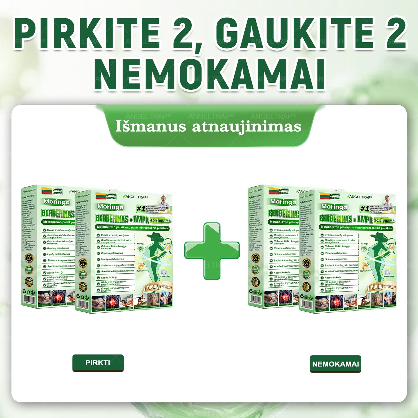 👩‍⚕️ 𝐴𝑁𝐺𝐸𝐿𝑇𝑅𝐴𝑃® 𝐌𝐨𝐫𝐢𝐧𝐠𝐚 × 𝐁𝐞𝐫𝐛𝐞𝐫𝐲𝐧𝐚 × 𝐀𝐌𝐏𝐊 𝟏𝟎 в 𝟏 – Nano mikroadatinis pleistras svorio metimui | Tik 1 kartą per dieną ✅ Matomi pokyčiai per 𝟕 dienas – nutukimui, širdies ir kraujagyslių sveikatai, diabetui ir sąnarių problemoms gydyti