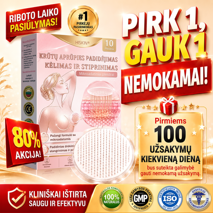 HISKIN® 🎁🎁🎁 Liko tik 10 pakuočių! Pasinaudokite papildoma 50 % nuolaida! Nepraleiskite šio pasiūlymo, nes kita tokia galimybė bus tik kitais metais.
