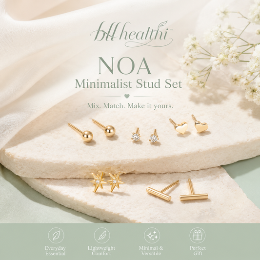 𝐛𝐥𝐥𝐡𝐞𝐚𝐥𝐭𝐡𝐢™ Noa Minimalist Stud Set