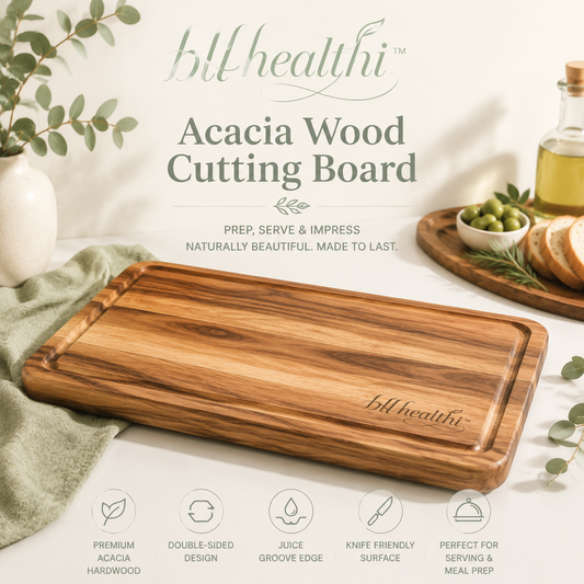 𝐛𝐥𝐥𝐡𝐞𝐚𝐥𝐭𝐡𝐢™ Acacia Wood Cutting Board