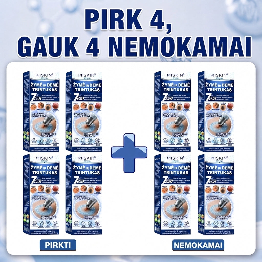 🐝🐝Oficiali parduotuvė | ✅️👩‍⚕️ 𝐇𝐈𝐒𝐊𝐈𝐍® 7 dienų odos išaugų ir dėmių šalinimo priemonė (𝐫𝐨𝐥𝐥-𝐨𝐧 𝐚𝐩𝐥𝐢𝐤𝐚𝐭𝐨𝐫𝐢𝐮𝐬: 𝐛𝐞 𝐬𝐤𝐚𝐮𝐬𝐦𝐨 𝐢𝐫 𝐫𝐚𝐧𝐝ų) 🌳